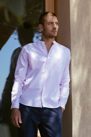 Chemise Rose en seersucker – Gili’s