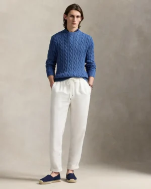 Pull torsadé en coton teint en pièce – Ralph Lauren