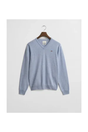 Pull col V en laine d&rsquo;agneau ultrafine – Gant