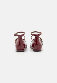 BALLERINES EN CUIR VERNIS Rouge Bordeaux ALOHAS