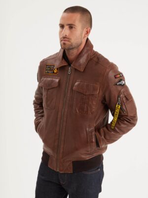 Guynemer Blouson aviateur cuir – Daytona 73