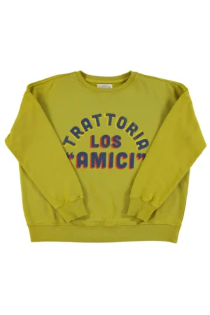 Sweat-shirt Vert olive avec imprimé « Los Amici » – Sisters Department