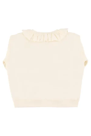 Sweat-shirt col Claudine Blanc imprimé « Datil Pepper » – Sisters Department