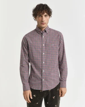 Chemise coupe regular en sergé vichy – Gant