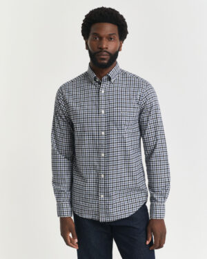 Chemise coupe regular en sergé vichy – Gant