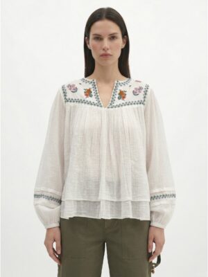 Blouse col V CARMENA BERENICE