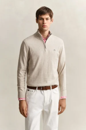 PULL DEMI ZIP COTON GANT